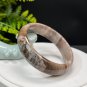 Silicified Jade Bangle 60+MM Porcelain Luster Crystallization Multicolored Celestial Eyes