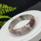 Silicified Jade Bangle 59MM Porcelain Luster Multicolored Celestial Eye