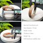 Orange Gray Fossilized Coral Bangle 56+MM Porcelain Luster Jadeification Lemon Blossom