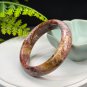 Fossilized Coral Bangle 55MM Porcelain Luster Jadeification Lemon Blossom Phoenix Tail