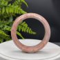 Fossilized Coral Bangle 53MM Porcelain Luster Orange Pink Snowflake Phoenix Tail
