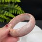 Fossilized Coral Bangle 53MM Porcelain Luster Orange Pink Snowflake Phoenix Tail
