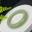 Serpentine Jade Bangle 58MM Icy Moisten Light Yellow Green White