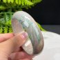 Blue Green Fossilized Coral Bangle 58MM Porcelain Luster Jadeification Lemon Blossom Phoenix Tail