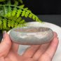 Blue Green Fossilized Coral Bangle 58MM Porcelain Luster Jadeification Lemon Blossom Phoenix Tail