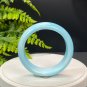 Hemimorphite Bangle 58+MM Icy Porcelain Luster Crystallization Light Blue White