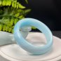 Hemimorphite Bangle 58+MM Icy Porcelain Luster Crystallization Light Blue White