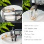 Rare Snowflake Phantom Quartz Bangle 56MM Flake Ice Transparent Orange White