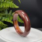 Gradient Red Agate Bangle 58MM Icy Translucent Wave Pattern