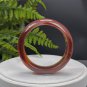 Gradient Red Agate Bangle 58MM Icy Translucent Wave Pattern