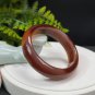Gradient Red Agate Bangle 58MM Icy Translucent Wave Pattern