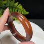 Gradient Red Agate Bangle 58MM Icy Translucent Wave Pattern