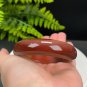 Gradient Red Agate Bangle 58MM Icy Translucent Wave Pattern