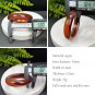Gradient Red Agate Bangle 58MM Icy Translucent Wave Pattern