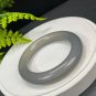 Rare Gray Blue Green Agate Bangle 56MM High Icy Translucent Cornucopia Clean Chunky Round