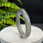 Rare Gray Blue Green Agate Bangle 56MM High Icy Translucent Cornucopia Clean Chunky Round