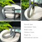 Rare Gray Blue Green Agate Bangle 56MM High Icy Translucent Cornucopia Clean Chunky Round