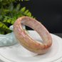Orange Pink Purple Fossilized Coral Bangle 58MM Porcelain Luster Phoenix Tail