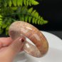 Orange Pink Purple Fossilized Coral Bangle 58MM Porcelain Luster Phoenix Tail
