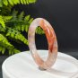 Red Phantom Quartz Bangle 59MM Icy Transparent Rainbow Multi-inclusions