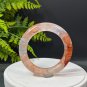 Red Phantom Quartz Bangle 59MM Icy Transparent Rainbow Multi-inclusions