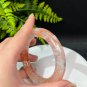 Red Phantom Quartz Bangle 59MM Icy Transparent Rainbow Multi-inclusions