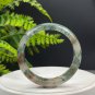 Red Green Phantom Quartz Bangle 59+MM Icy Translucent Multi-inclusions Ghost Crystal