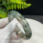 Red Green Phantom Quartz Bangle 59+MM Icy Translucent Multi-inclusions Ghost Crystal