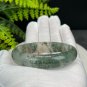 Red Green Phantom Quartz Bangle 59+MM Icy Translucent Multi-inclusions Ghost Crystal