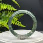 Green Phantom Quartz Bangle 58MM Icy Translucent Multi-inclusions Ghost Crystal