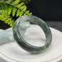 Green Phantom Quartz Bangle 58MM Icy Translucent Multi-inclusions Ghost Crystal