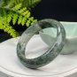 Green Phantom Quartz Bangle 58MM Icy Translucent Multi-inclusions Ghost Crystal