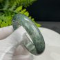 Green Phantom Quartz Bangle 58MM Icy Translucent Multi-inclusions Ghost Crystal