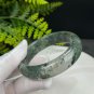 Green Phantom Quartz Bangle 58MM Icy Translucent Multi-inclusions Ghost Crystal