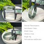Green Phantom Quartz Bangle 58MM Icy Translucent Multi-inclusions Ghost Crystal
