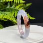 Gradient Purple Agate Bangle 46MM High Icy Translucent Clean Celestial Eye Cinnabar Flowers