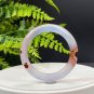 Gradient Purple Agate Bangle 46MM High Icy Translucent Clean Celestial Eye Cinnabar Flowers
