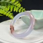 Gradient Purple Agate Bangle 46MM High Icy Translucent Clean Celestial Eye Cinnabar Flowers