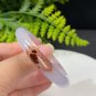 Gradient Purple Agate Bangle 46MM High Icy Translucent Clean Celestial Eye Cinnabar Flowers