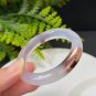 Gradient Purple Agate Bangle 46MM High Icy Translucent Clean Celestial Eye Cinnabar Flowers