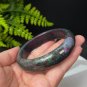 Brazilian Ruby Zoisite Bangle 63MM Crystallization Blue Green Red July Birthstone