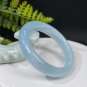 Blue White Aquamarine Bangle 55MM Icy Starlight March Birthstone