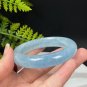 Blue White Aquamarine Bangle 55MM Icy Starlight March Birthstone