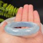 Blue White Aquamarine Bangle 55MM Icy Starlight March Birthstone