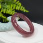 Strawberry Crystal Bangle 52MM Icy Starlight Translucent Pigeon Blood Red