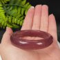 Strawberry Crystal Bangle 52MM Icy Starlight Translucent Pigeon Blood Red