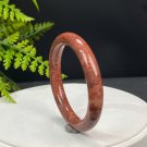 Fossilized Coral Bangle 53MM Porcelain Luster Jadeification Celestial Eye Phoenix Tail Round