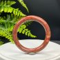 Fossilized Coral Bangle 53MM Porcelain Luster Jadeification Celestial Eye Phoenix Tail Round