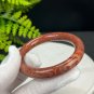 Fossilized Coral Bangle 53MM Porcelain Luster Jadeification Celestial Eye Phoenix Tail Round