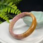 Fossilized Coral Bangle 60MM Porcelain Luster Celestial Eye Lemon Blossom Phoenix Tail